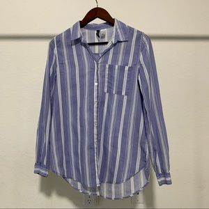 H&M Striped Button Down Size 4